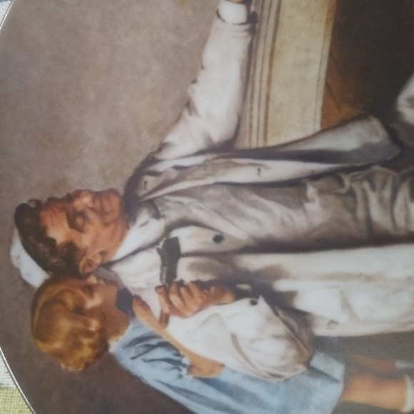 P1b - Knowles Norman Rockwell Plate "The Painter" 1983 LE Collector's Plate - Picture 3 of 9